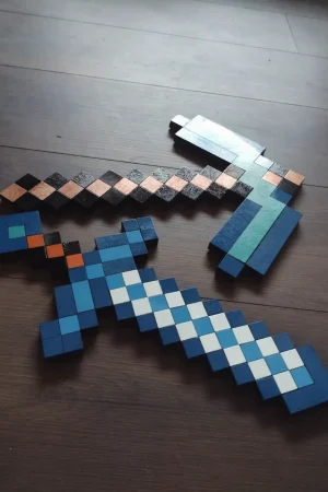 Minecraft Diamond Mač & Pickaxe